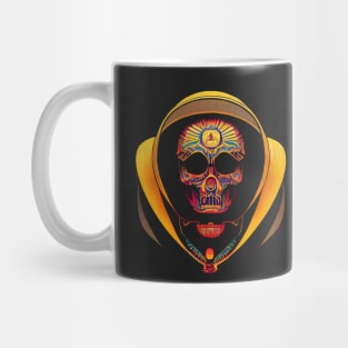 Halloween colorful skeleton head Mug